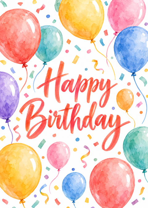 Preview of Illustrated Birthday Card Pack